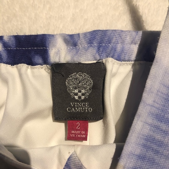 White and Blue Vince Camuto Maxi Dress - Picture 3 of 7